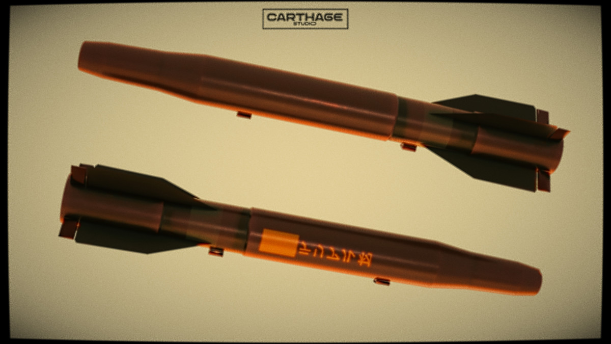 Modular lowpoly Missile & Launcher Pack