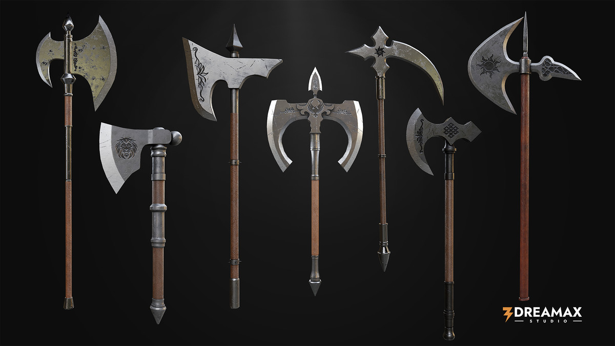 Medieval Axes – Realistic Weapon Pack Vol. 1