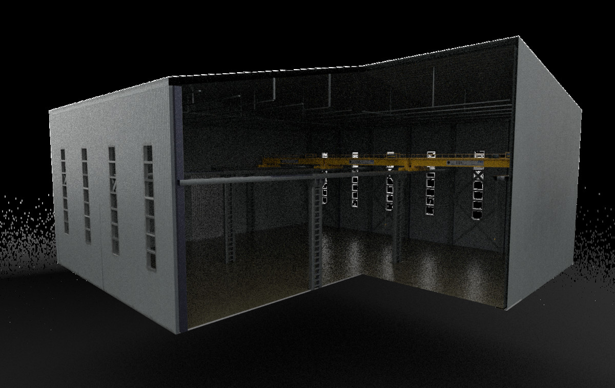 Modular Factory Kit - Scalable Low Poly Warehouse