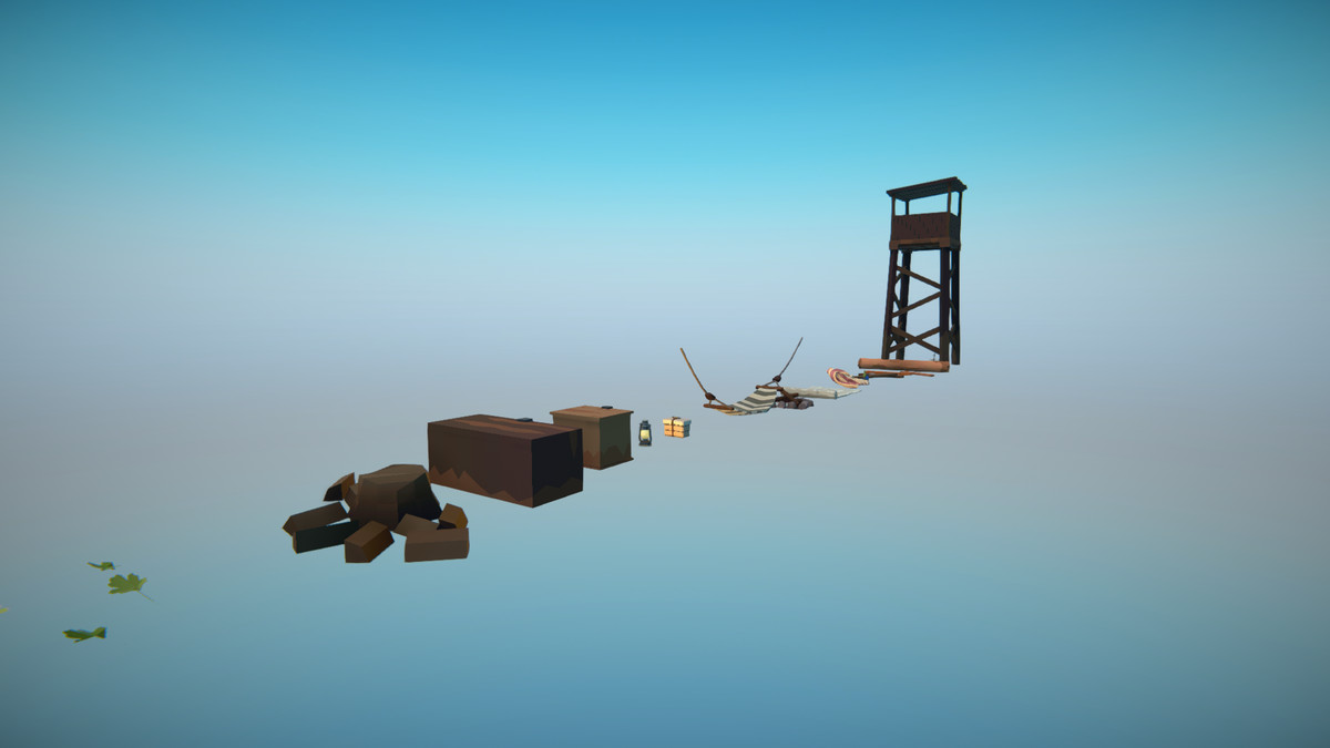 Polygonal Hunters Hideout Spot Asset Package