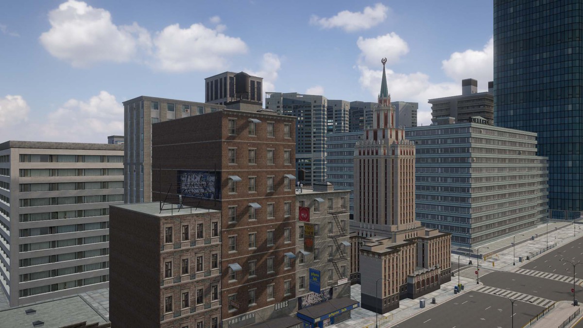 Full Game Ready City Pack Modular Low Poly Urban Environment Low-poly 3D model