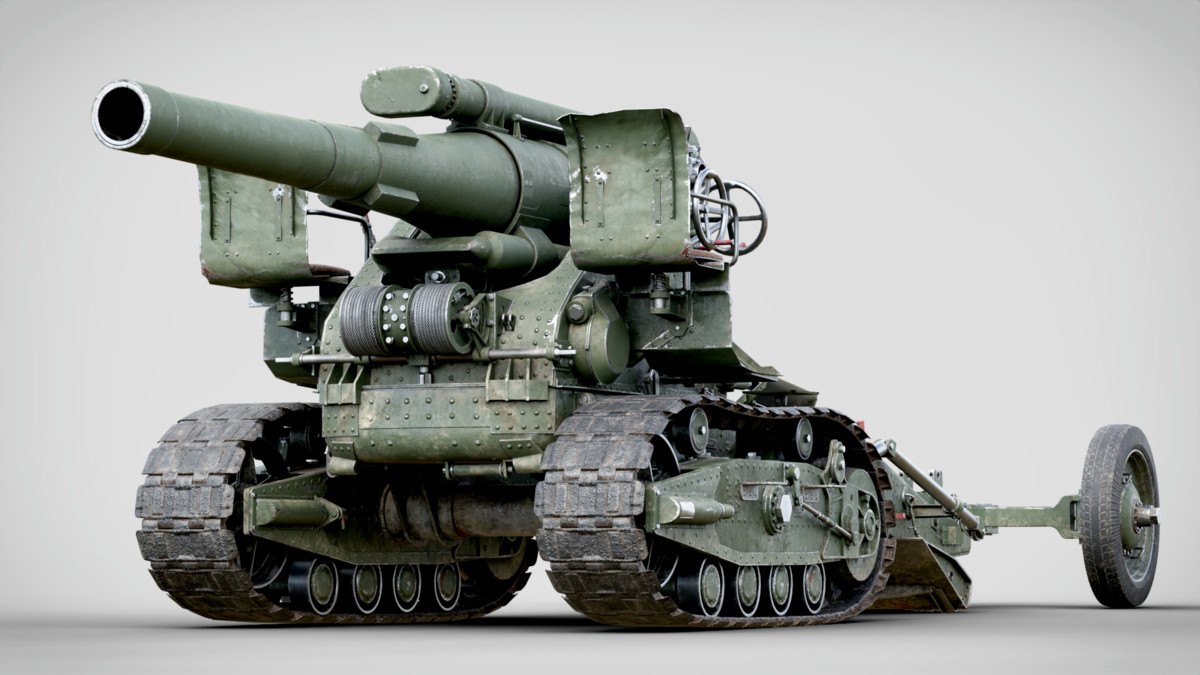 Rigged B-4 Howitzer WW2