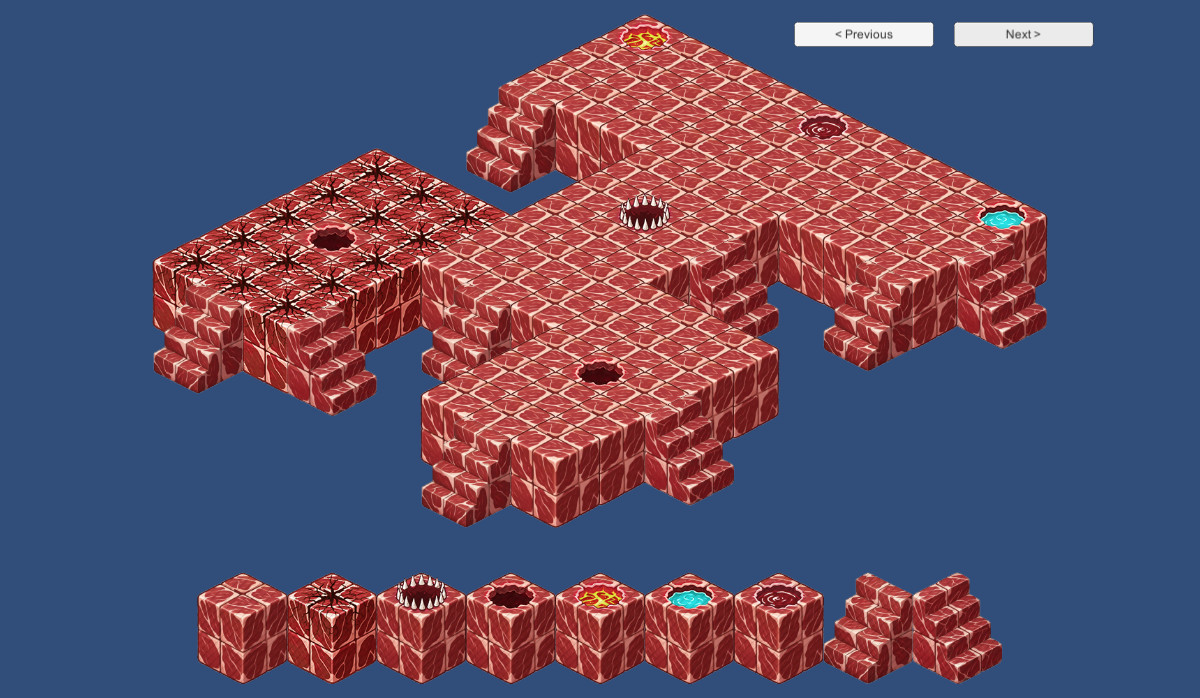 2D Isometric Modular Tileset – Flesh, Blood & Skull