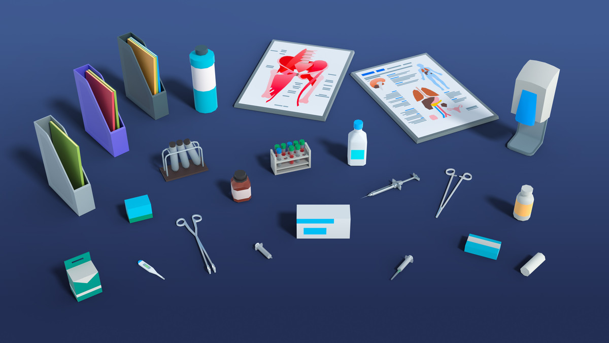 Medical Pack Mini - Low Poly 3D Models Pack