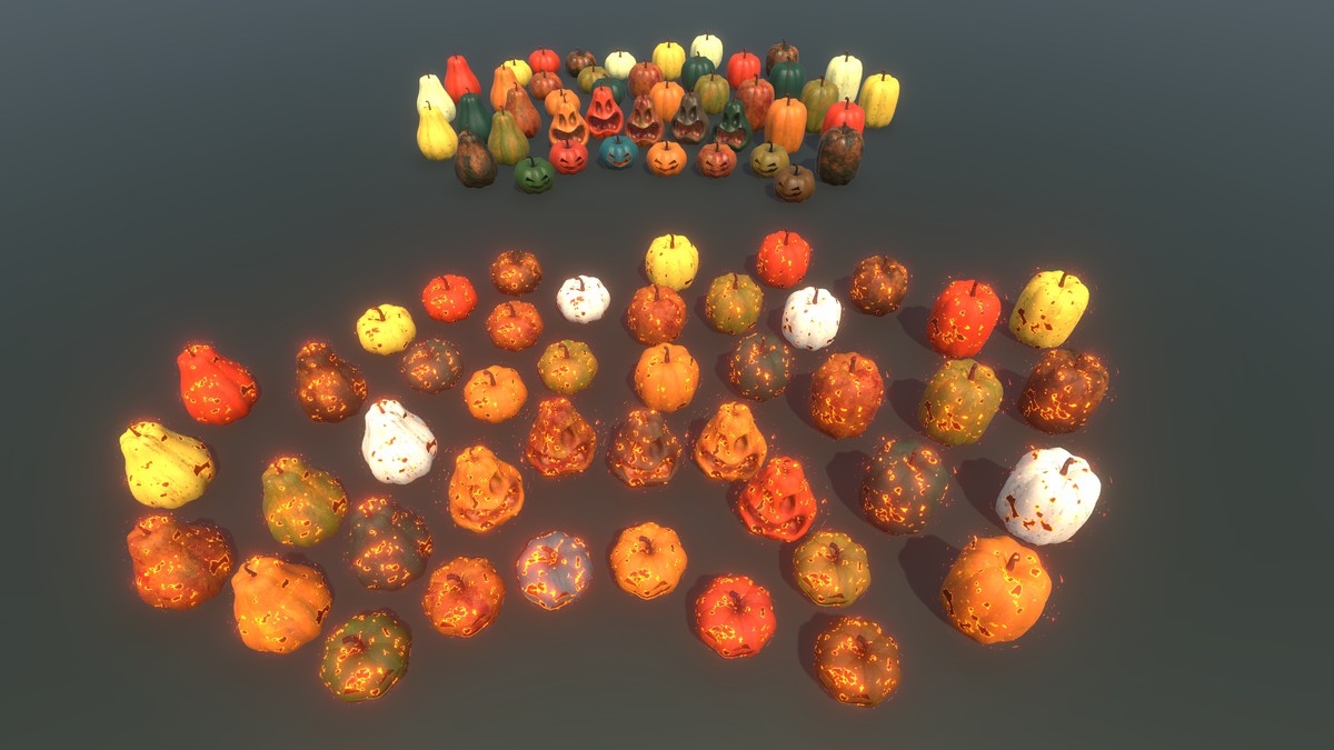 Halloween Pumpkins - Burnable Edition