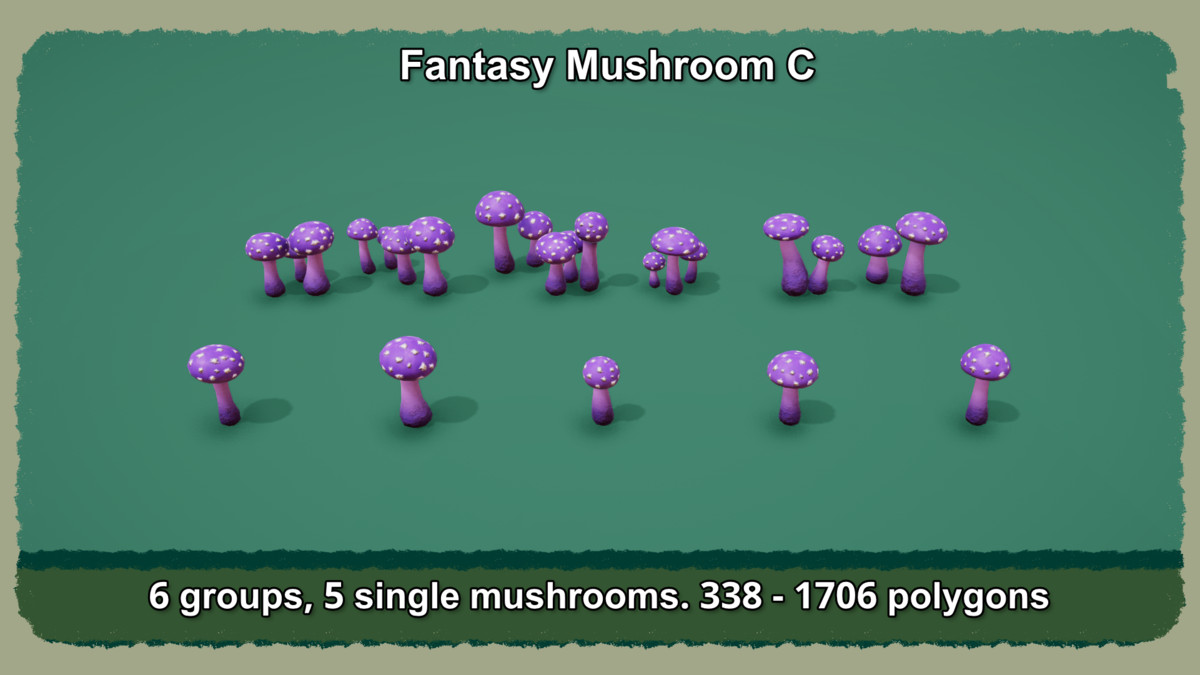 PIDI COSY: Stylized Mushrooms Vol 3