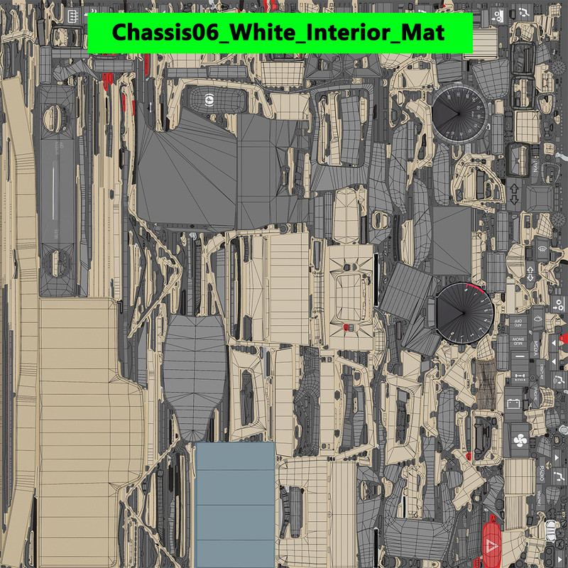 Chassis 06 Generic White URP HDRP Textures