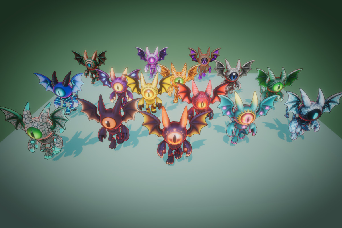 Fantasy Monster Evolution Pack 19-20–21 – Game Ready Creatures | PixeliusVita