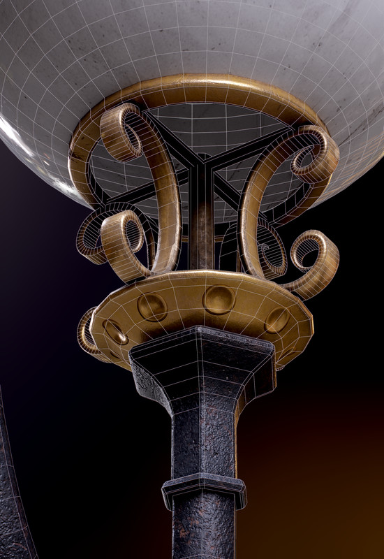 Round Street Lamp