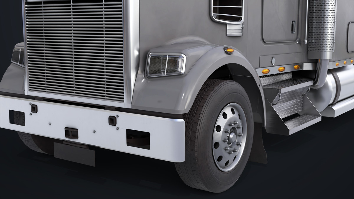 Heavy Truck Chassis 07 Generic Grey URP HDRP Textures
