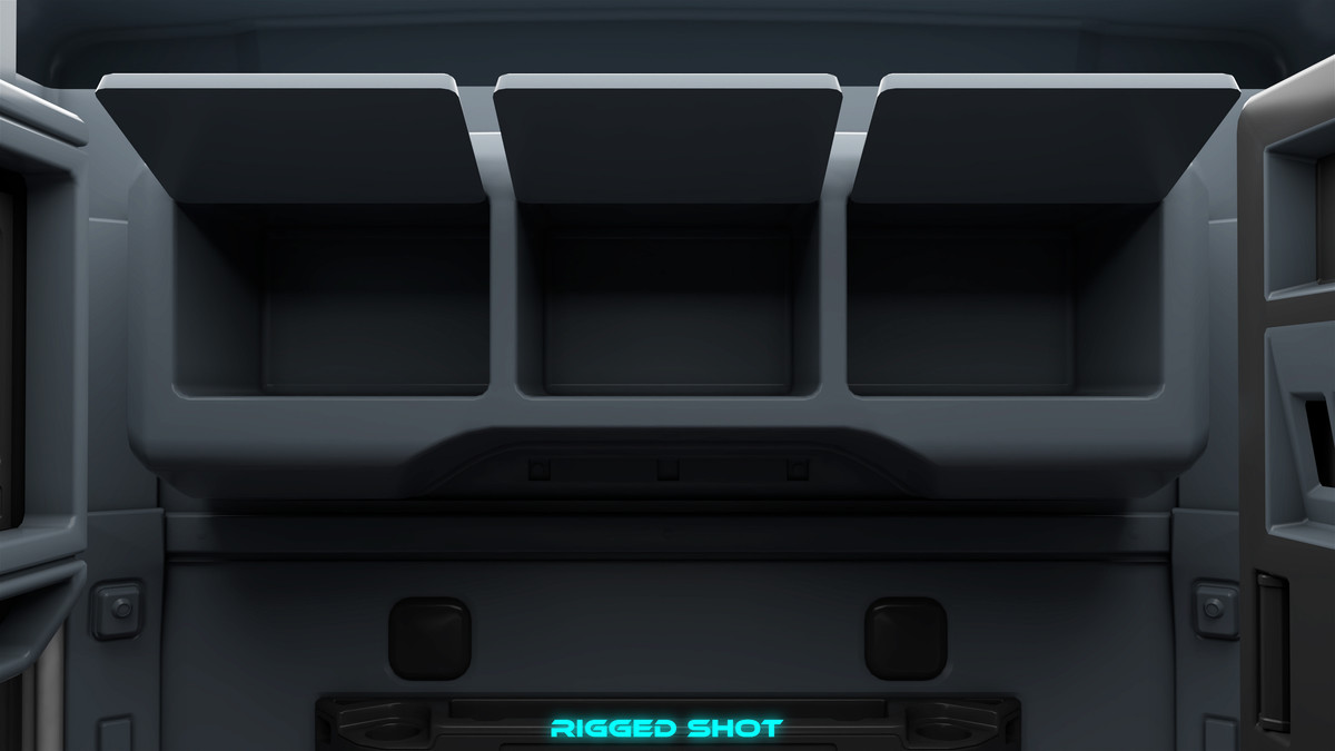 Heavy Truck Chassis 05 White Interior URP HDRP Textures