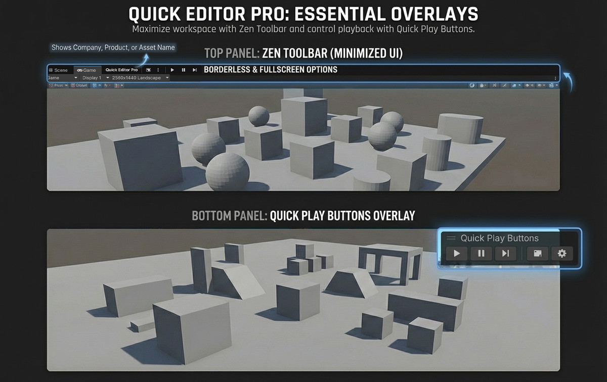 Quick Editor Pro - Focus OS for Unity