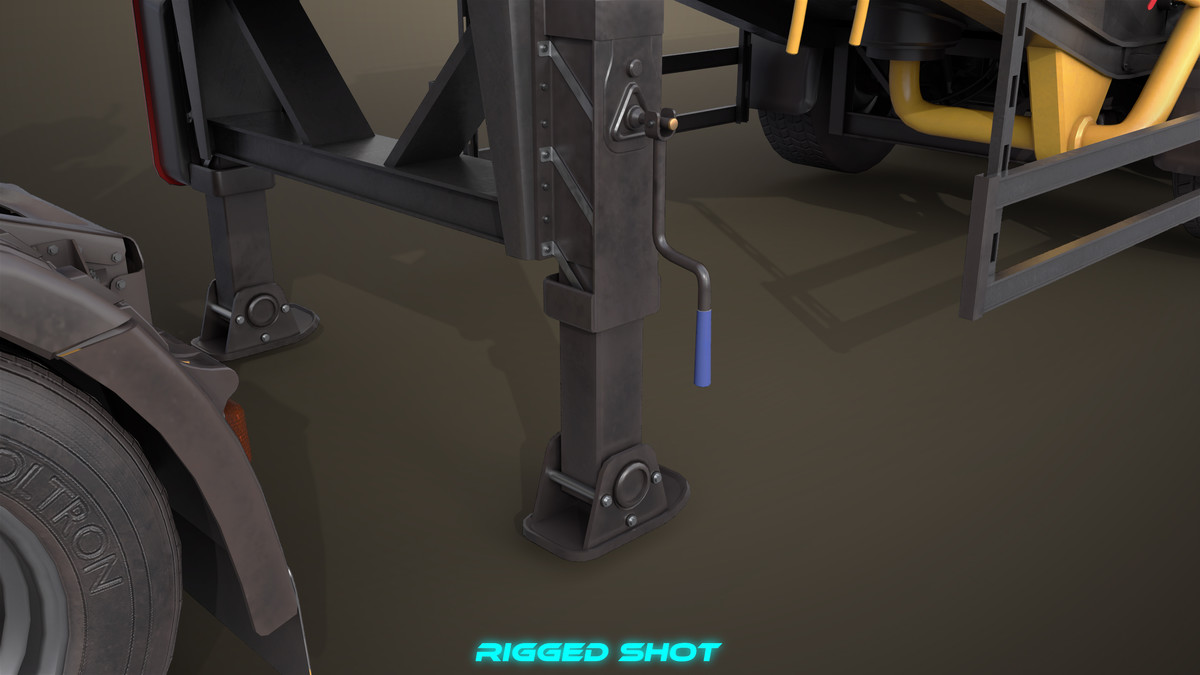 Chassis 06 Cement Trailer 01 Yellow