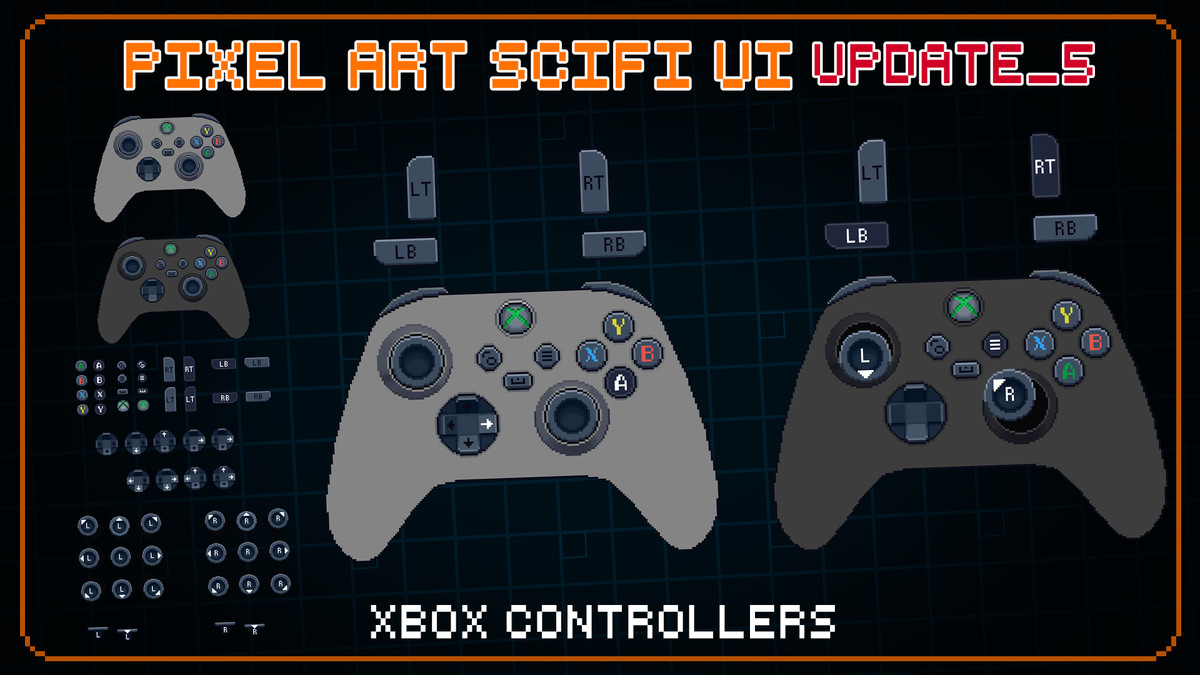 Pixel Art Sci-Fi UI