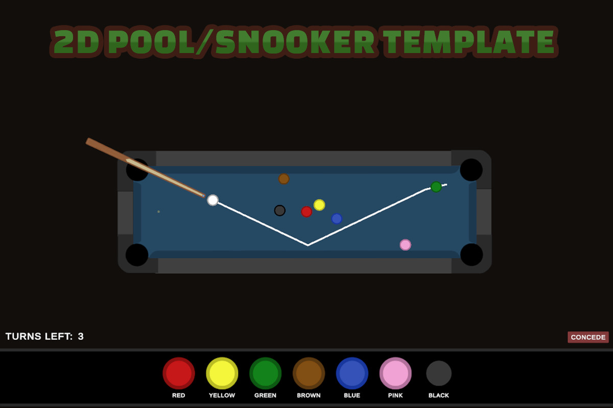 2D Pool/Snooker Template