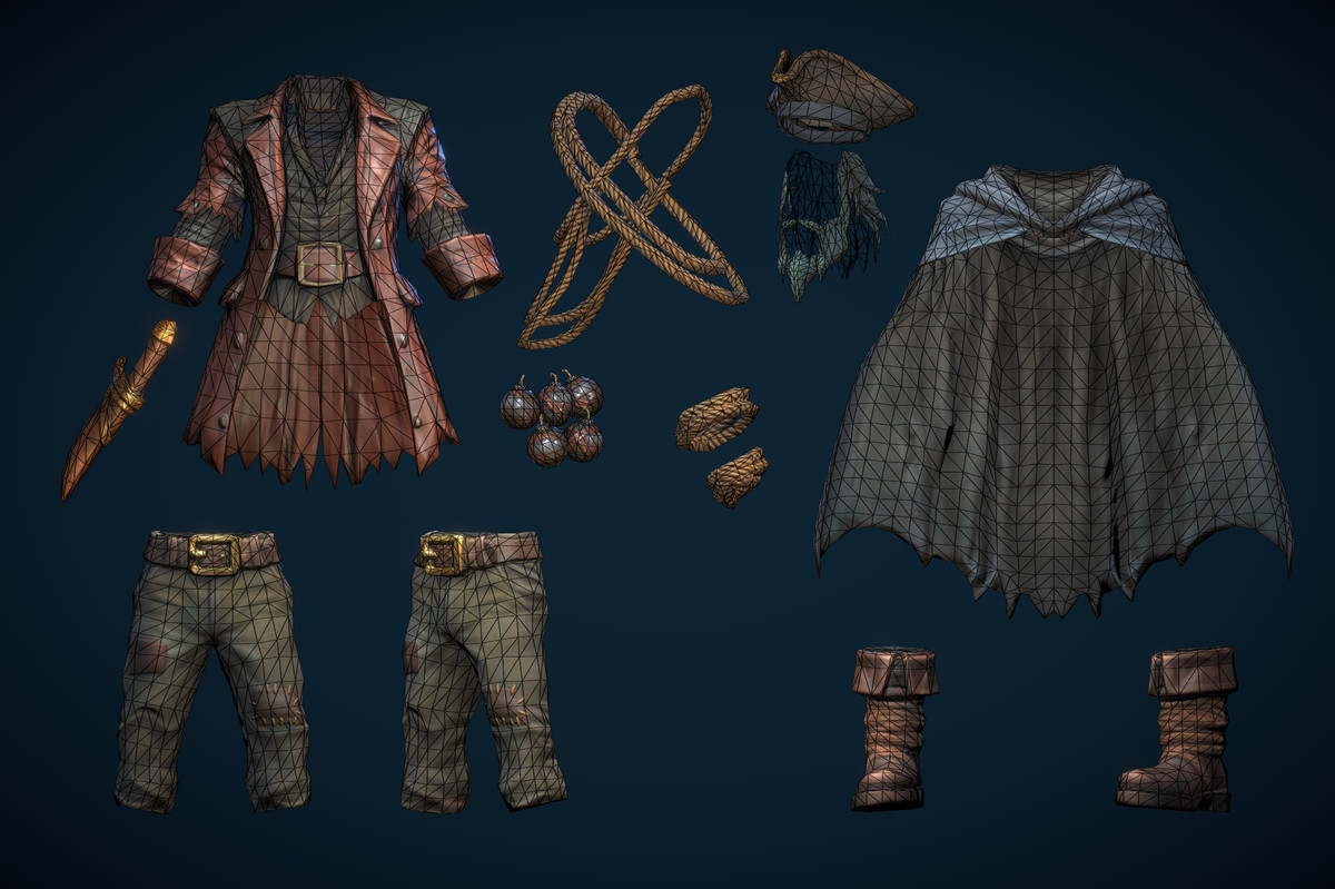 Stylized Skeleton Pirate Cannoneer