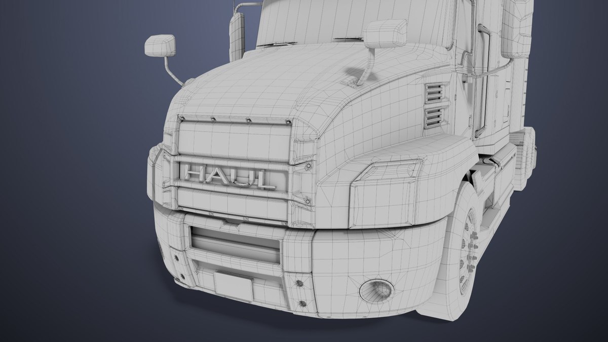 Heavy Truck Chassis 05 Grey Interior URP HDRP Textures