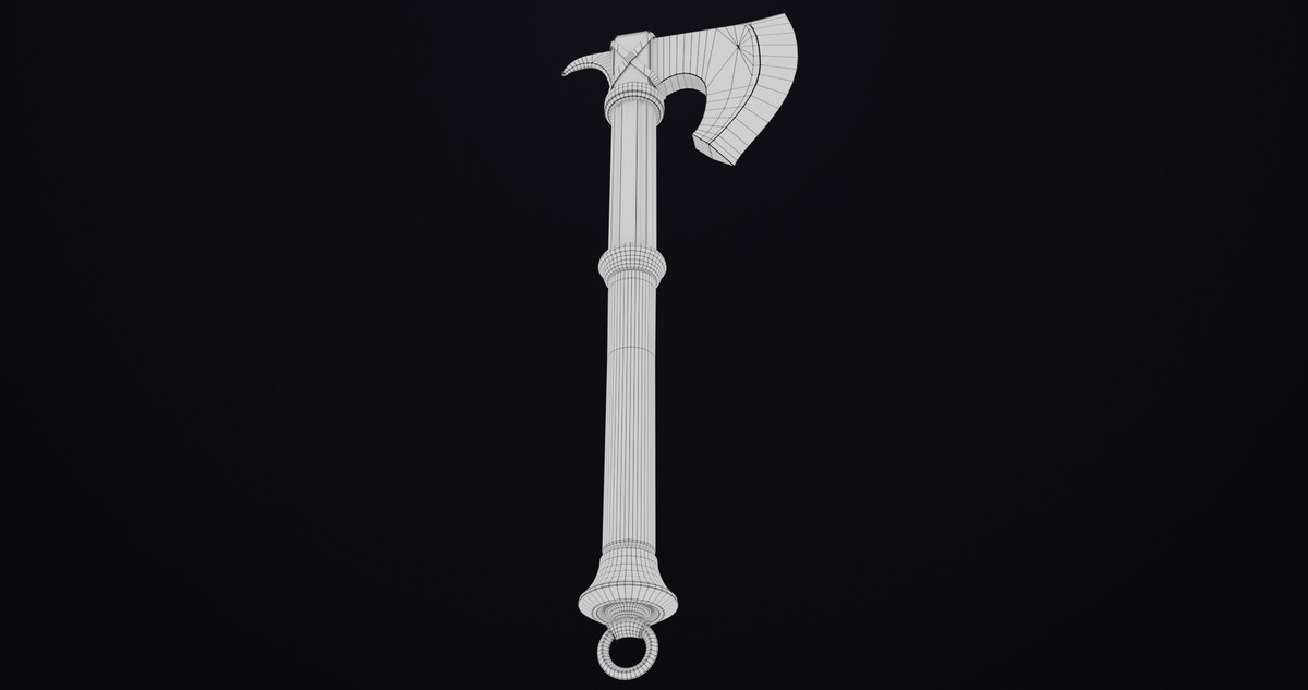 Battle Axe 14 Blue URP HDRP Textures