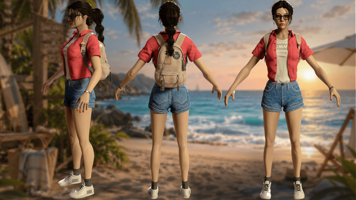 Summer Girl – Casual Game Character