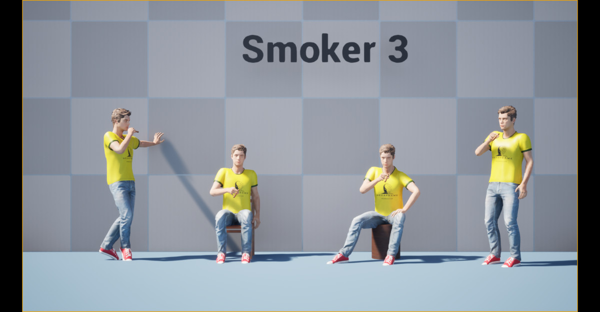 Cigarette Smoker Animation
