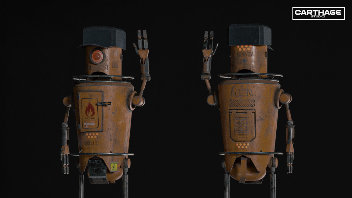 Vendor Robots NPC Bundle – 6 Rigged Game-Ready Characters