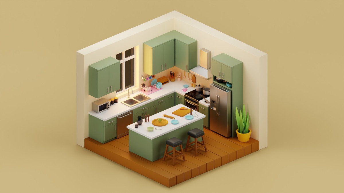 Cozy Room Props Bundle - Interior Props & Modular Parts 2