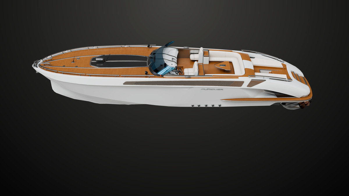 Yacht Boat 01 White with Interior HDR URP Textures