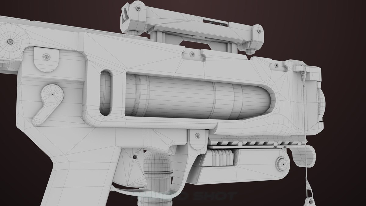 Grenade Launcher 04 Black URP HDRP Textures