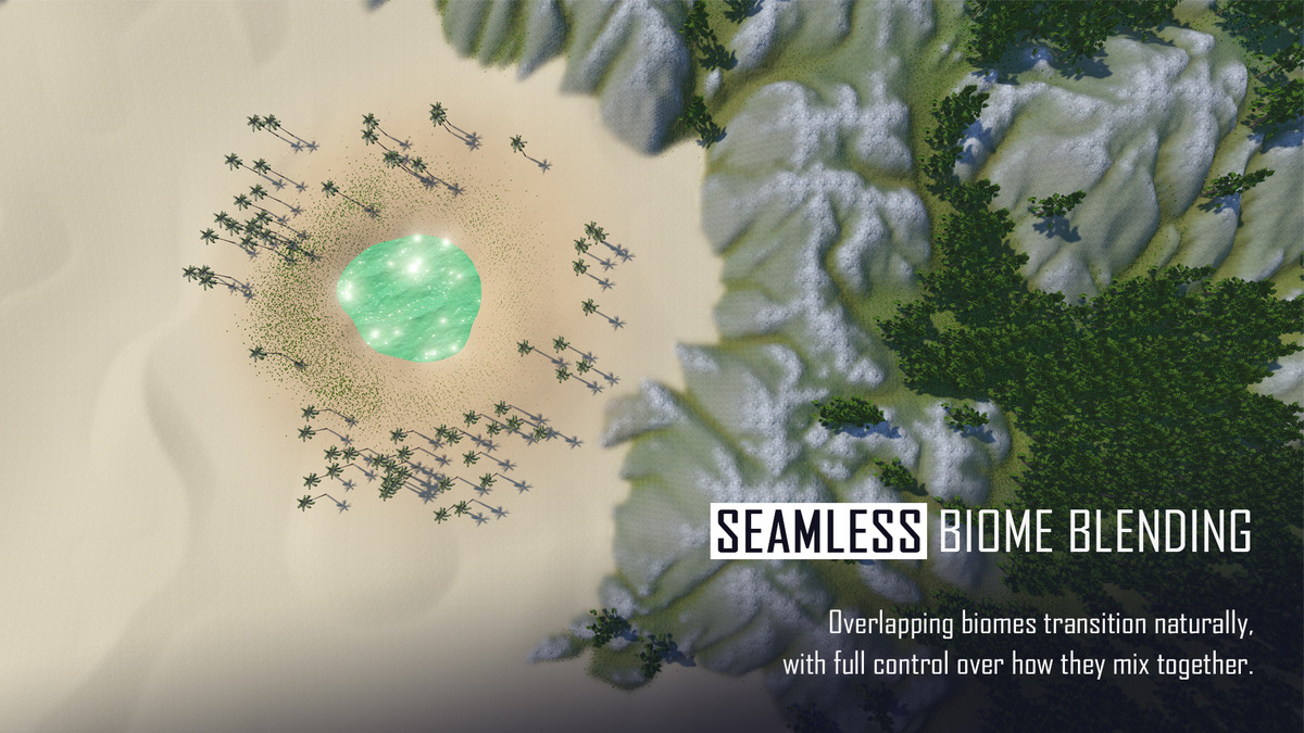 Vista Pro - Procedural Terrain Editor, Multi-Layer Biomes