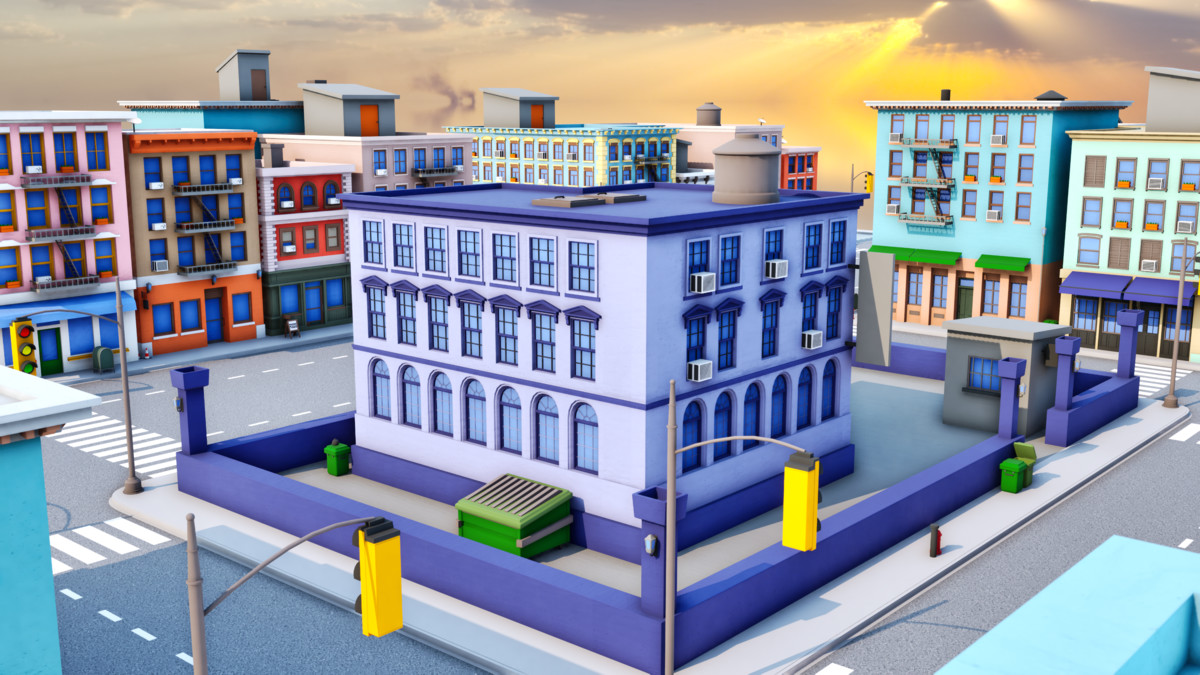 Modular Stylized Cartoon City Pack [Desktop & Mobile]