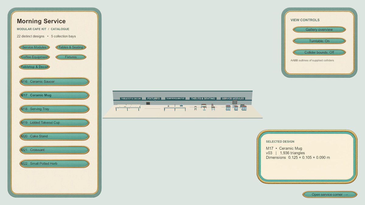 Morning Service - Modular Cafe Kit