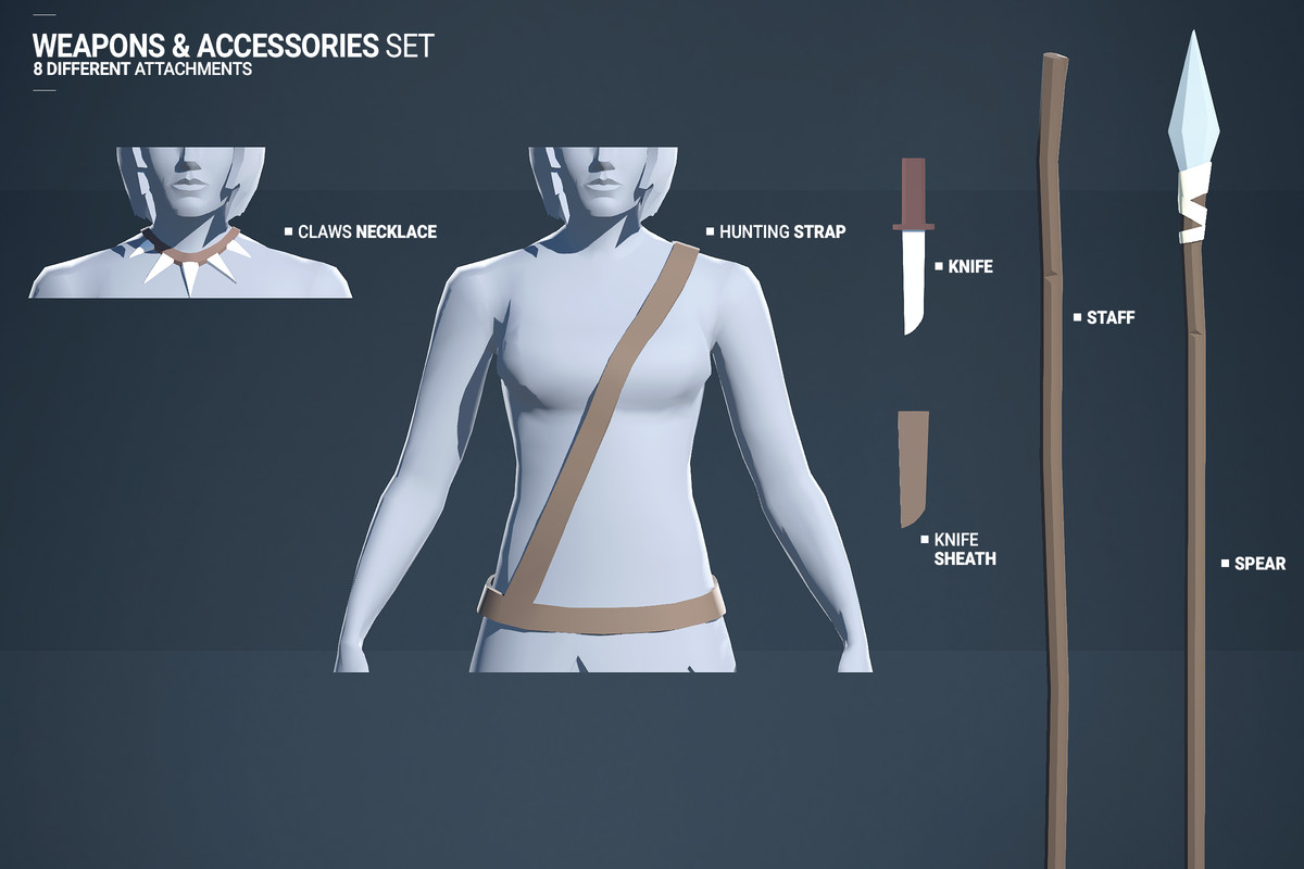 Polyquest Heroes: Warrior I Huntress