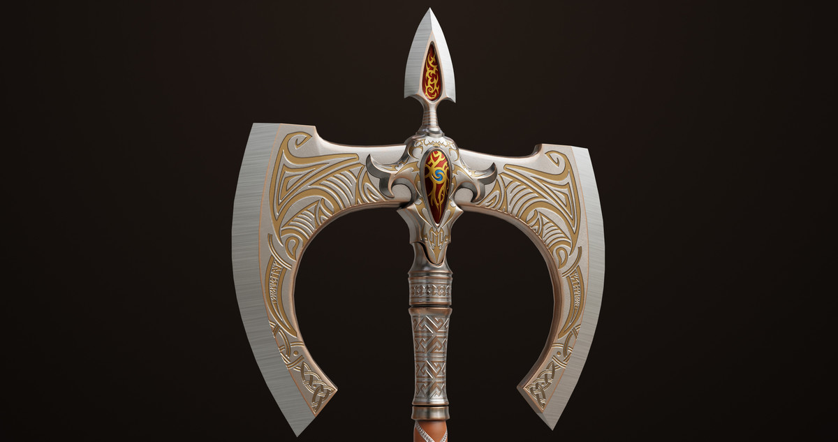 Battle Axe 12 URP HDRP Textures