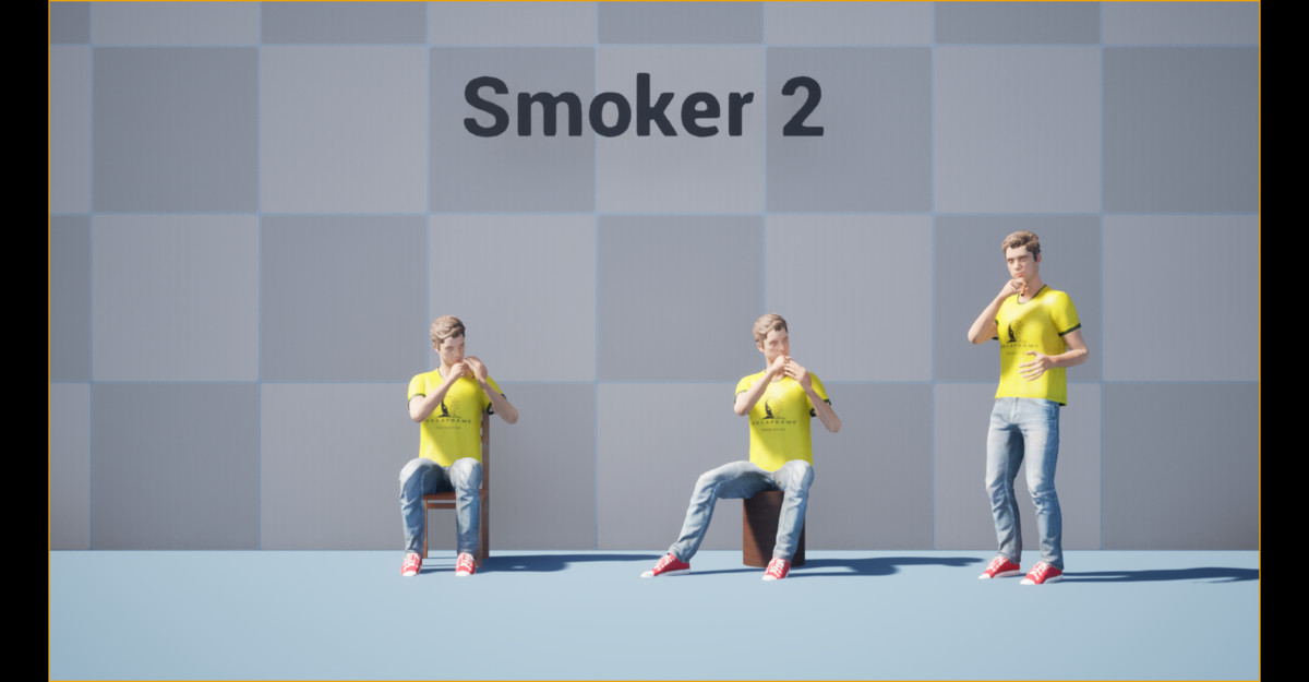 Cigarette Smoker Animation