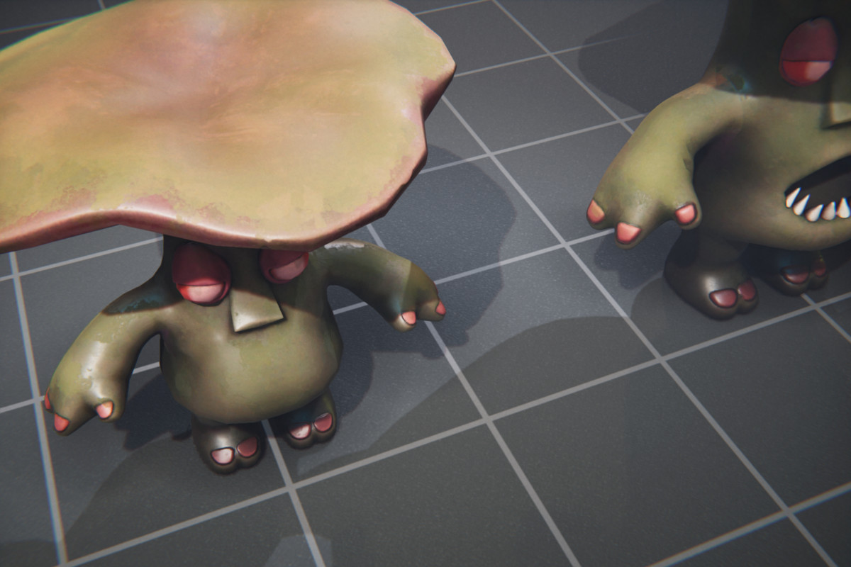 Shadow Mushroom Family - Character + Animations