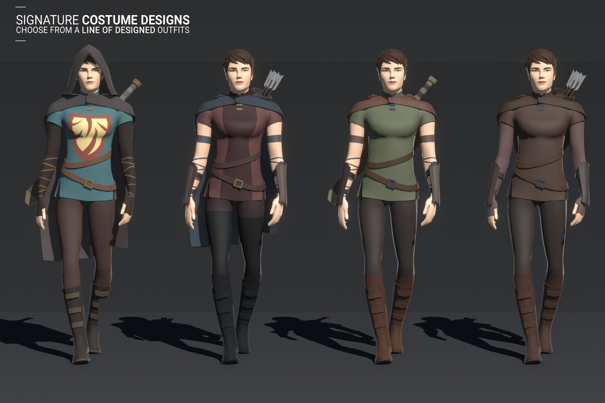 Polyquest Heroes: Warrior I Huntress