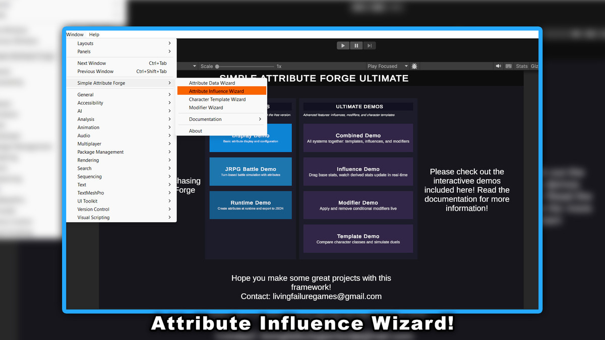 Simple Attribute Forge Ultimate:No-Code Stats, Formulas, Buffs & Classes w/ JSON