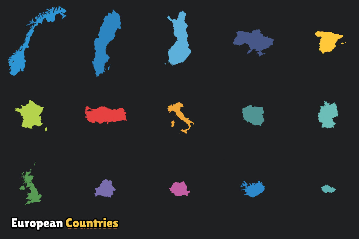 Toon Style Europe Map Pack