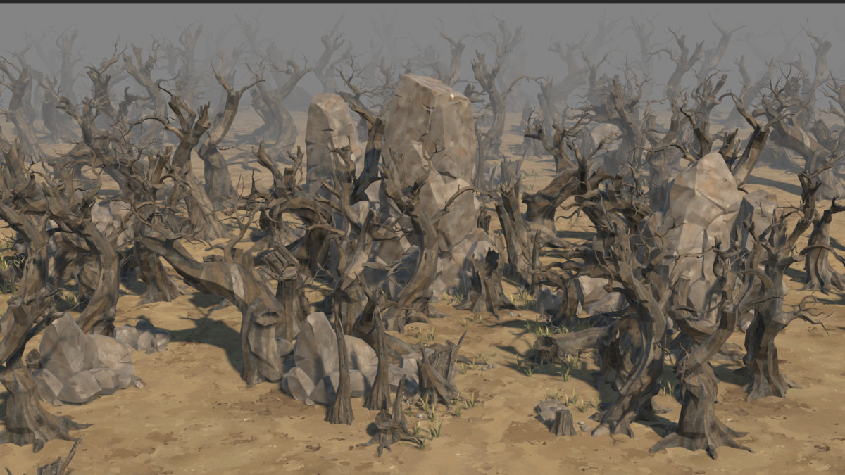 LowPoly Nature DeadTree