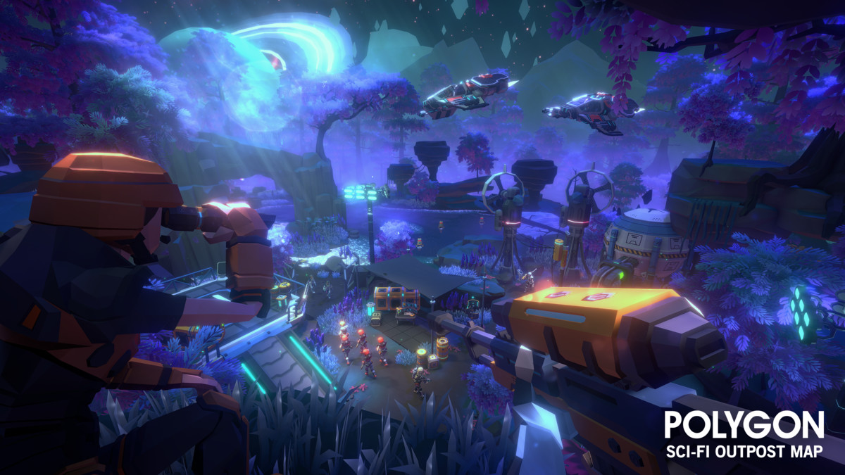 POLYGON - Sci-Fi Outpost Map - Art by Synty