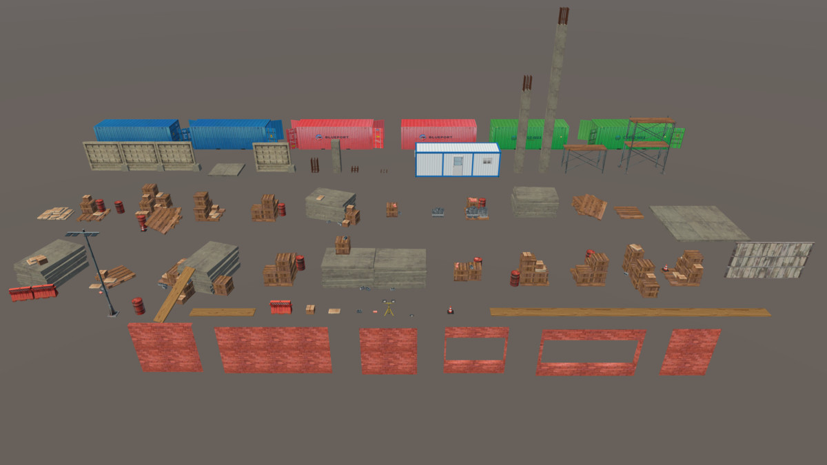 Stylized Construction Site – Game-Ready Modular Environment Pack