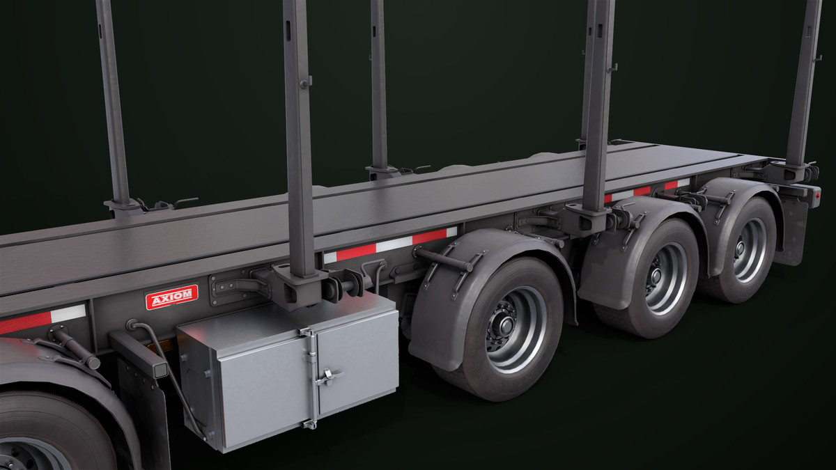 Truck 07 Log Trailer with All Loads Collection