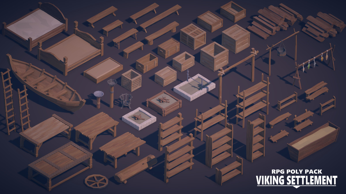 RPG Poly Pack - Viking Settlement