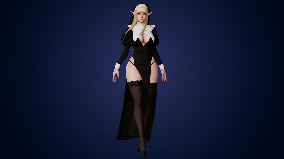 Nun Celestia - Female Character Series