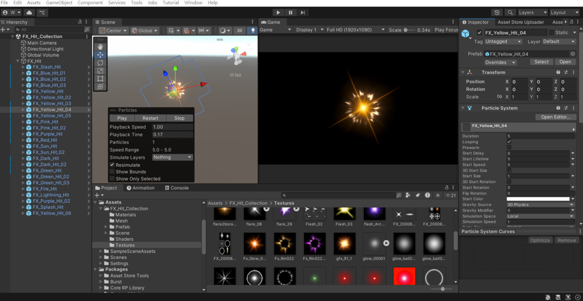 Game VFX - Hit Collection(URP)