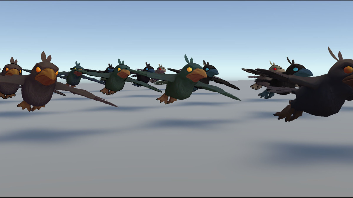 Animated Stylized Crow