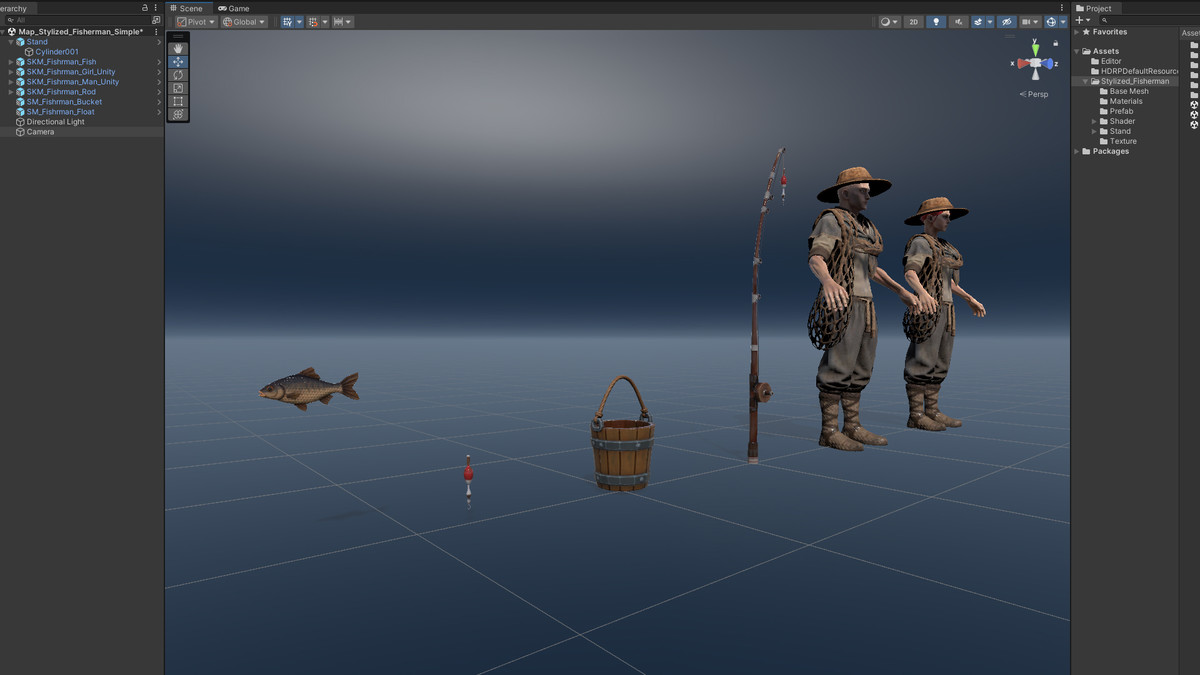 Stylized Medieval Fisherman