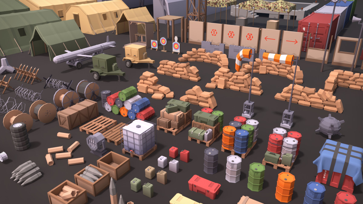 Military Props Pack (Stylized) – BoznaWhat