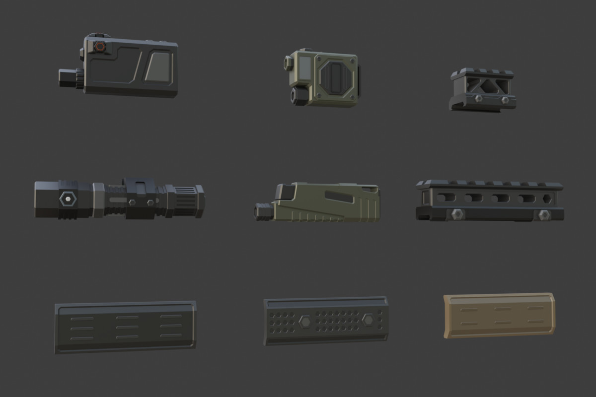 Low Poly Weapon Bundle Pack 3