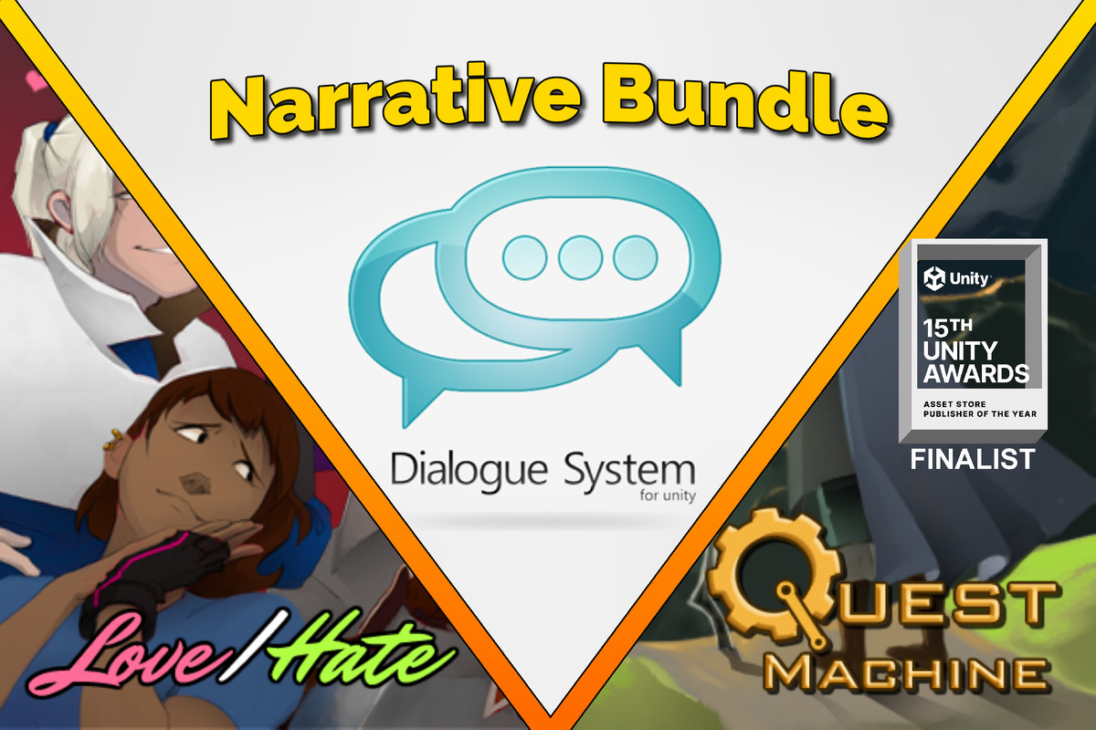 Pixel Crushers Narrative Bundle: Dialogue System, Quest Machine, Love/Hate